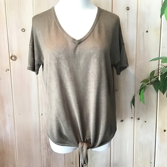 JOHN + Jenn tie front Valeriya top - Picture 3 of 8